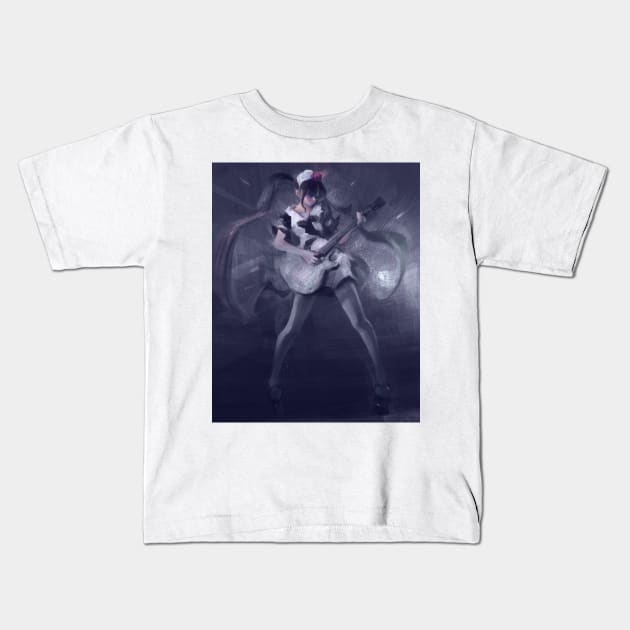 BandMaid Guitarist Kids T-Shirt by joearc